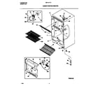 Universal/Multiflex (Frigidaire) MFU14F1EW2 cabinet/control/shelves diagram
