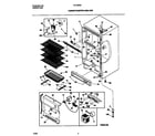 Frigidaire FFU16F9FW1 cabinet/control/shelves diagram