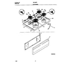 Universal/Multiflex (Frigidaire) MEF302PBDK top/drawer diagram