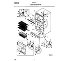 Universal/Multiflex (Frigidaire) MFU14F7FW1 cabinet/control/shelves diagram