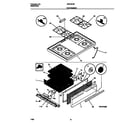 Universal/Multiflex (Frigidaire) MGF331BFDB top/drawer diagram