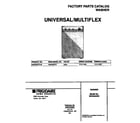 Universal/Multiflex (Frigidaire) MWX645RES2 cover diagram