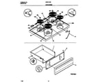 Universal/Multiflex (Frigidaire) MEF311SBWH top/drawer diagram