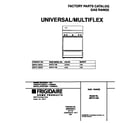 Universal/Multiflex (Frigidaire) MPF311SBWD cover diagram