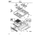 Universal/Multiflex (Frigidaire) MGF345CESE top/drawer diagram