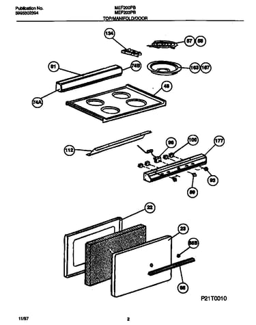 Top/manifold/door