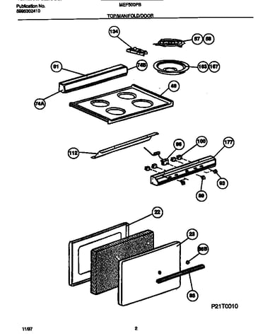 Top/manifold/door