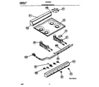 Universal/Multiflex (Frigidaire) MPF500PBWB top/burner/manifold diagram