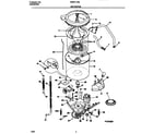 Universal/Multiflex (Frigidaire) MWX413REW1 motor/tub diagram