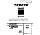Tappan TGF335CFSA cover diagram