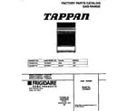 Tappan TGF366CFTA cover diagram