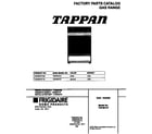 Tappan TGF367CFSA cover diagram
