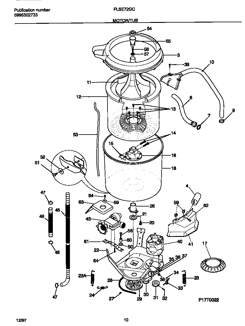 Motor/tub