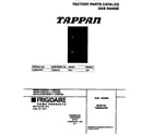 Tappan TGB504CFB1 cover diagram