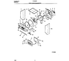 Frigidaire FLXG52RBT5 upper cabinet/drum/heater diagram