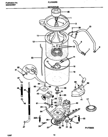 Motor/tub