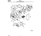 Frigidaire FLSG72GCS6 upper cabinet/drum/heater diagram