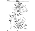 Frigidaire FLSG72GCT6 motor/tub diagram