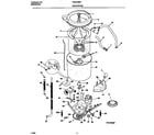 Frigidaire FWX445RFT0 motor/tub diagram
