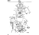Frigidaire FWX6971EW2 motor/tub diagram