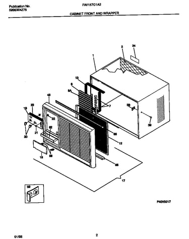 Cabinet front and wrapper