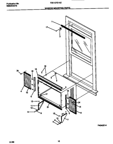 Window mounting parts