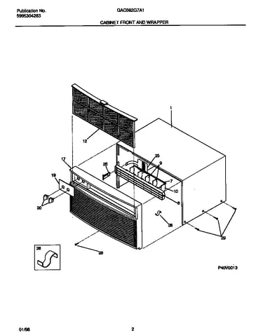 Cabinet front and wrapper