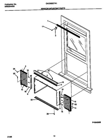 Window mounting parts