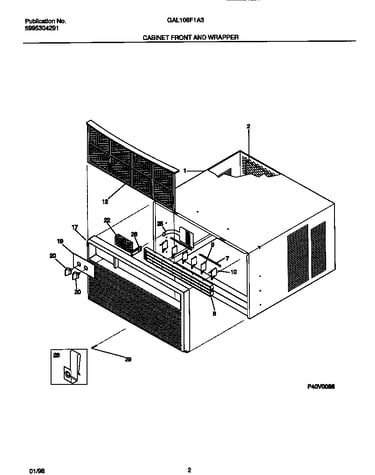 Cabinet front and wrapper