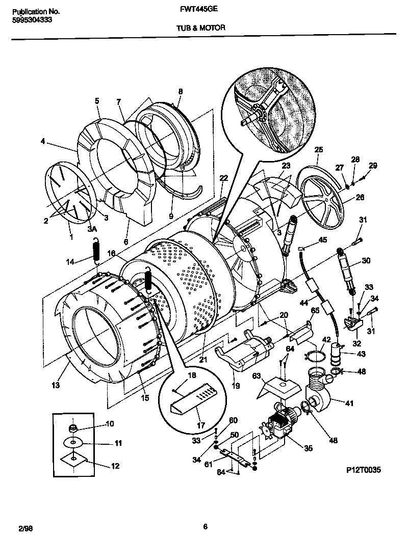 Tub & motor