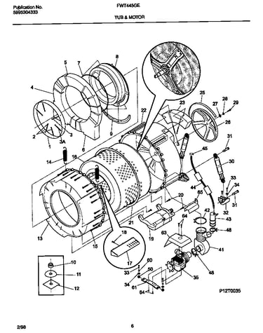 Tub & motor