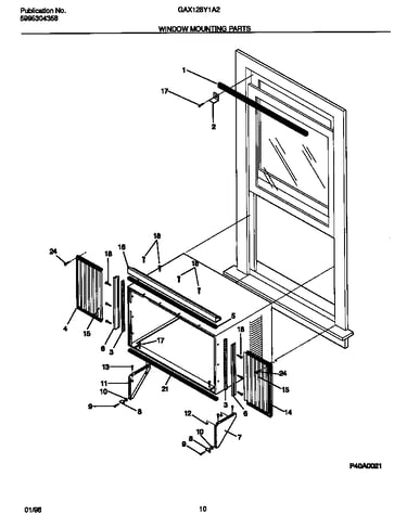 Window mounting parts