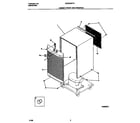 Frigidaire MDDQ50FF3 cabinet front and wrapper diagram
