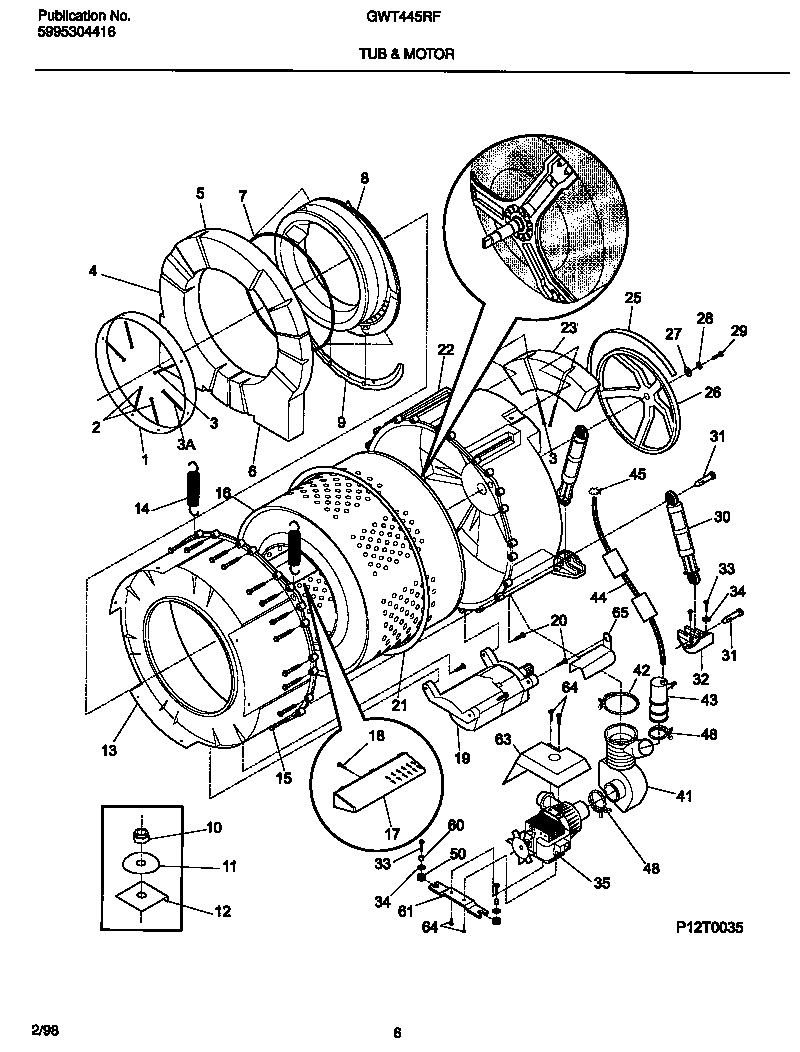 Tub & motor