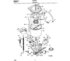 Gibson GWS445RFS0 motor/tub diagram