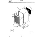 White-Westinghouse MDDQ50FW6 cabinet front and wrapper diagram