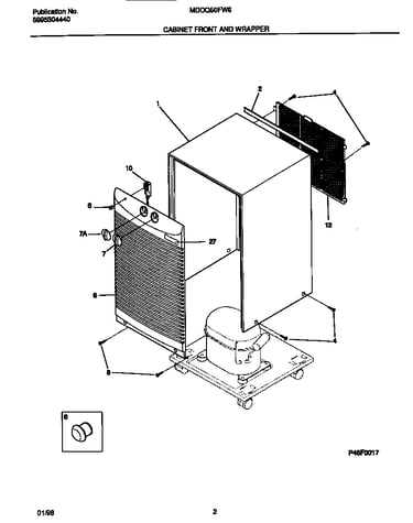 Cabinet front and wrapper