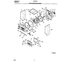 Frigidaire FLXE52RBS6 upper cabinet/drum/heater diagram