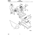 Frigidaire FLXE52RBS6 motor/blower/belt diagram