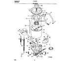 Frigidaire FLXE52RBS6 motor/tub diagram