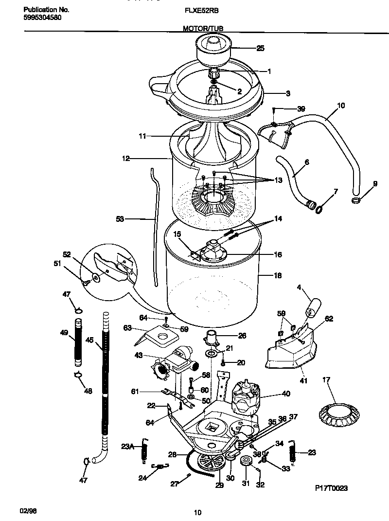 Motor/tub