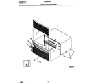 Frigidaire FAC052G7A2 cabinet front and wrapper diagram