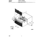 Frigidaire FAC056G7A3 cabinet front and wrapper diagram