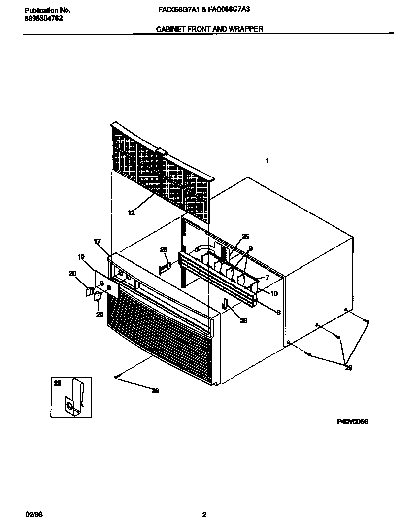 Cabinet front and wrapper