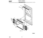 Frigidaire FAC056G7A3 window mounting parts diagram