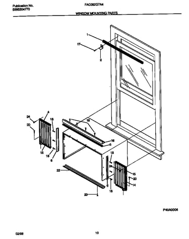 Window mounting parts