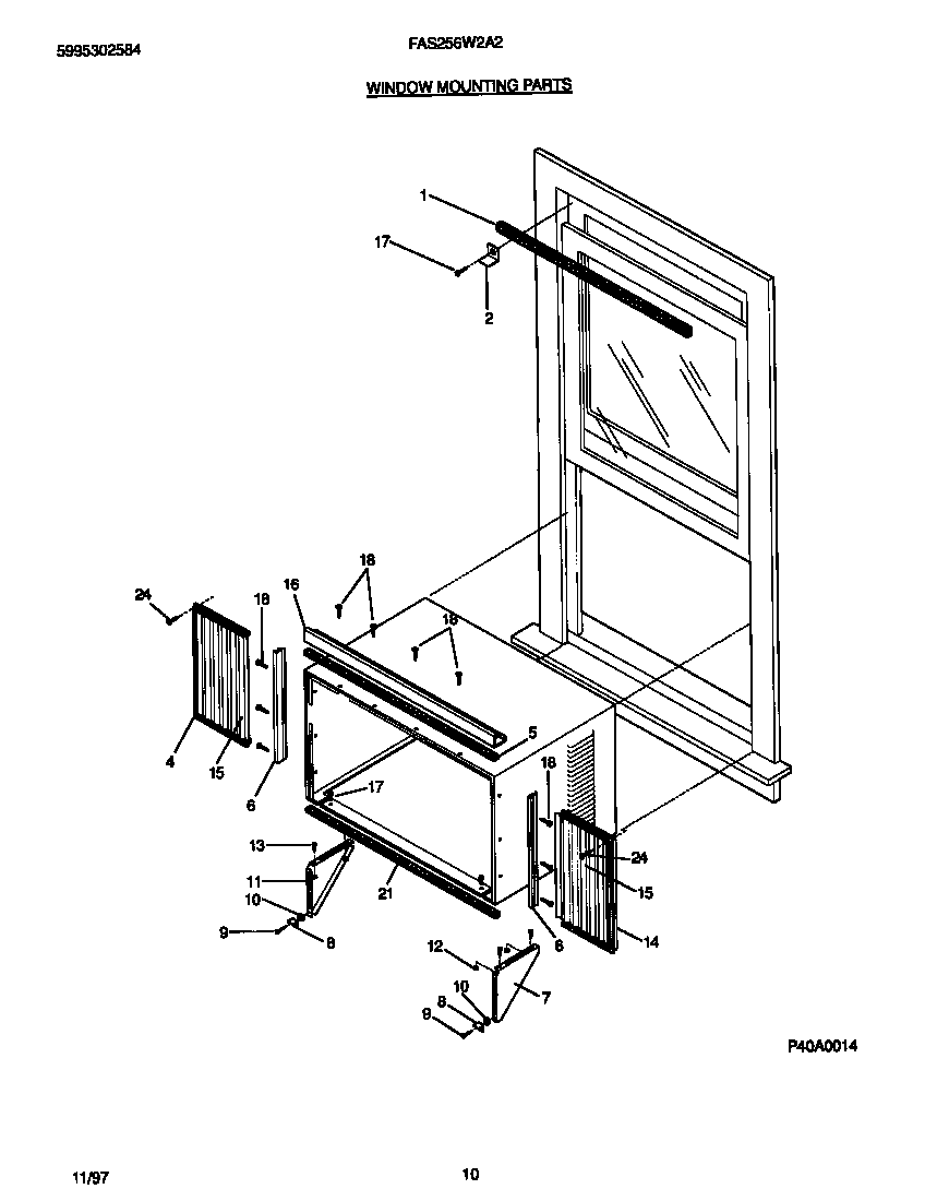 WINDOW  MOUNTING  PARTS