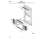 White-Westinghouse WAC052G7A2 window  mounting  parts diagram