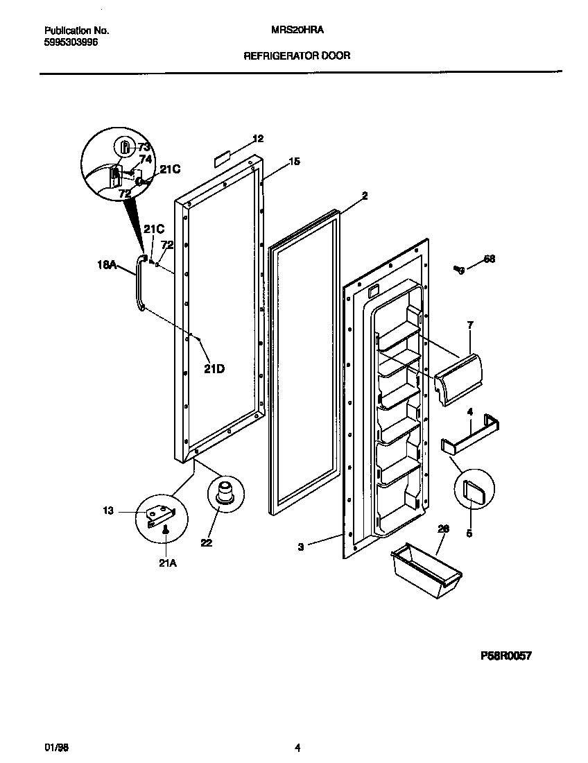 REFR  DOOR