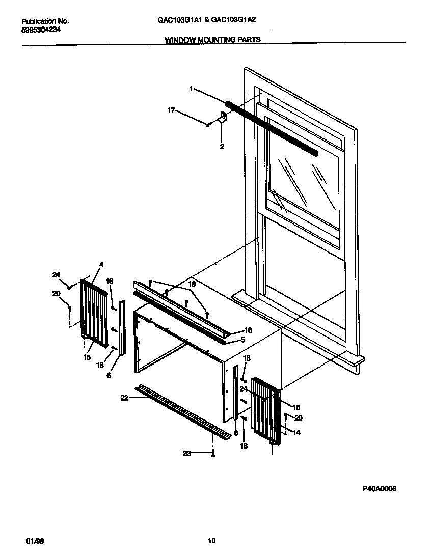 WINDOW  MOUNTING  PARTS